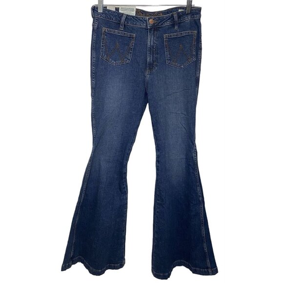 Wrangler Retro Jeans Victoria High Rise Flare Denim Jeans 112321422 NWT 31 X 34 - Picture 4 of 13